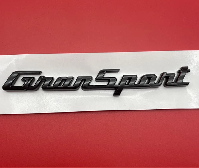 Maserati 2017 Quattroporte GranSport Side Badge Emblem Glossy Black New (1PC)