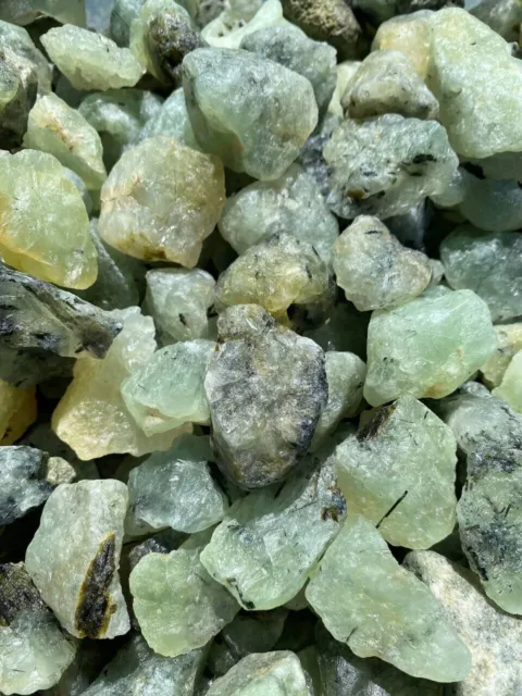 100% Natural prehnite Rough Stone LB  (Crystal Wholesale Bulk Lots)