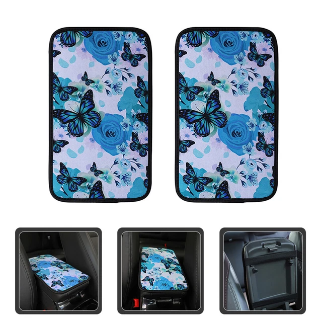 2 pz bracciolo per auto copertura console auto tappetino braccioli supporto console