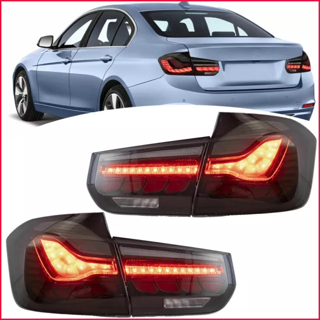 VLAND GTS LED Sequential Blinker Tail Lights For 12-18 BMW 3 Series F30 F35 F80 2