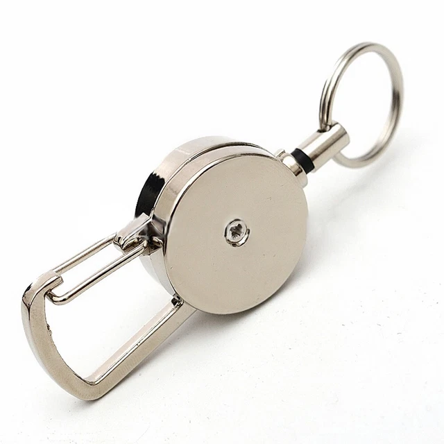 Mochila Clip Llavero Multifunción Cinturón Plata Neumáticos 80*25mm