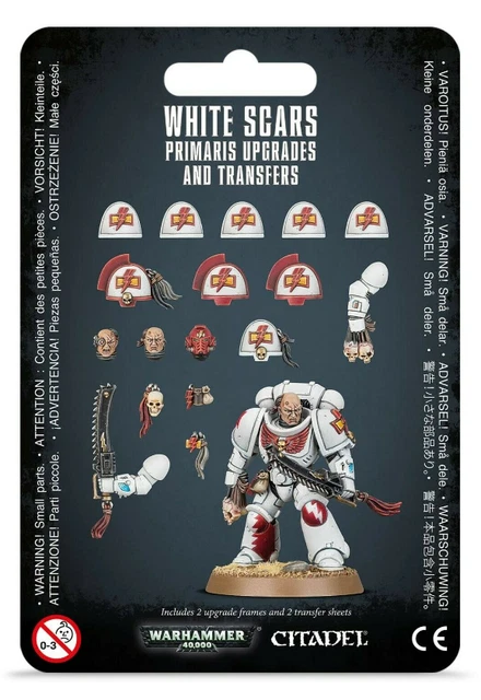 WHITE SCARS UPGRADES Transfer Sheets Primaris Space Marine NEW BOX WHITE SCARS UPGRADES Transfer Sheets Primaris Space Marine NEW BOX
