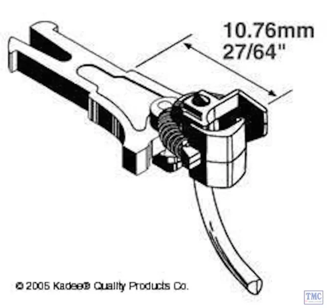 KDE19 Kadee 19 OO/HO Gauge NEM362 European Coupler Medium Long 10.61mm (2pr)