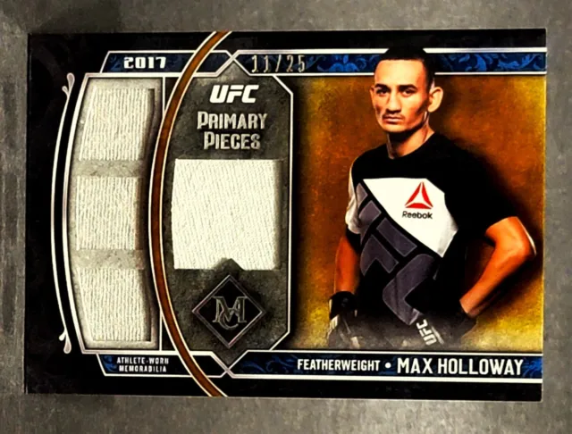 2017 UFC Museum Primary Pieces Quad Relics Copper #SPQR-MH Max Holloway 11/25