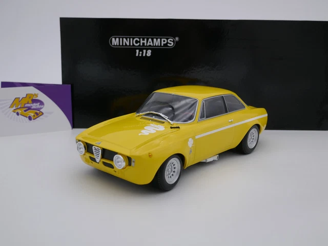 Miniature Alfa Romeo GTA 1300 Junior 1968 Argent - Maxichamps 1/43, Métal Et Plastique