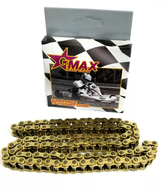 104Link Gmax Kart Chain Gold - TKM Rotax Max X30 Cadet Iame - NextKarting