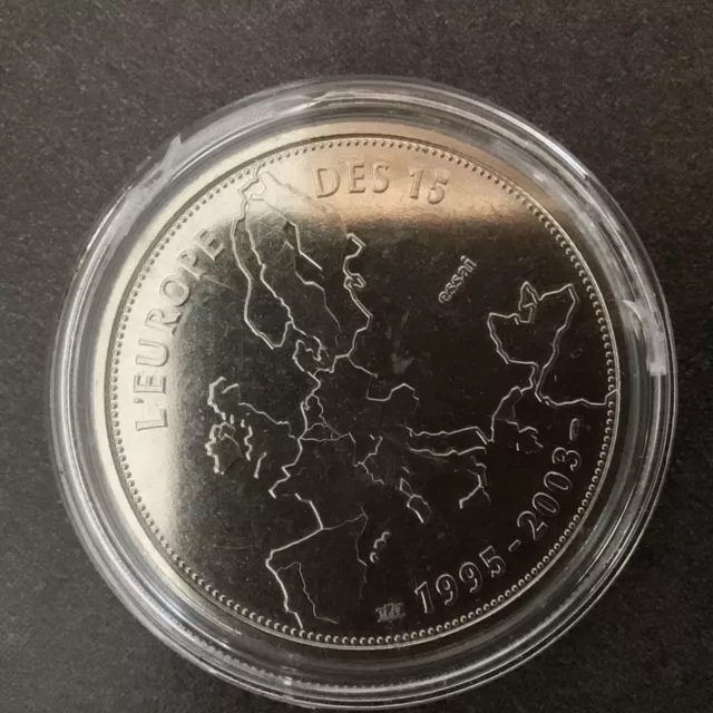 Médaille argent l’Europe des 15,  FDC ESSAI (1995-2003)