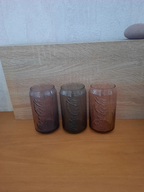 Lot De 3 Verres Coca-Cola Haute Forme – Verre Transparent 20 Cl, Collection Classique Iconique