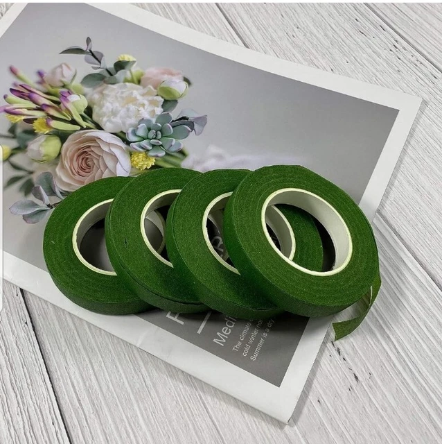 4 rollos cintas florales para envoltura de tallo de ramo y decoración de proyectos artesanales de floristería