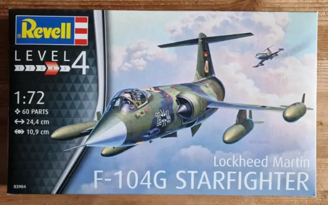 Revell 1:72 Scale Lockheed Martin F-104G Starfighter . Kit No 03904