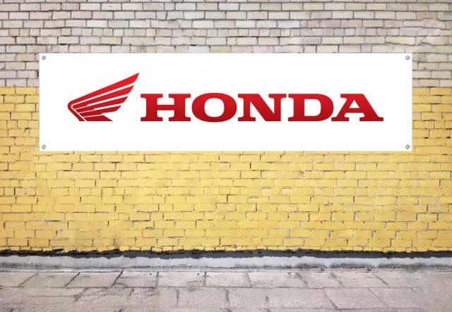 Honda Motorcycles Logo Banner for Workshop Garage Man Cave Display Sign