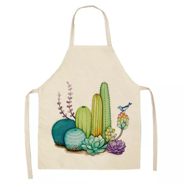 Apron Clear Pattern All Matched Colorful Tropical Plant Cooking Chef Bib