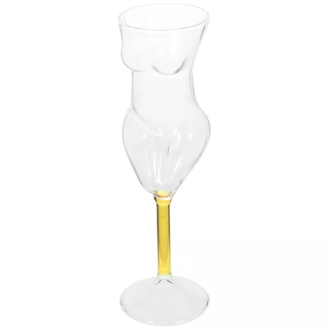 Female Body Shape Cocktail Glass 3D Lady Drinking Cup Goblet 200ml-CW