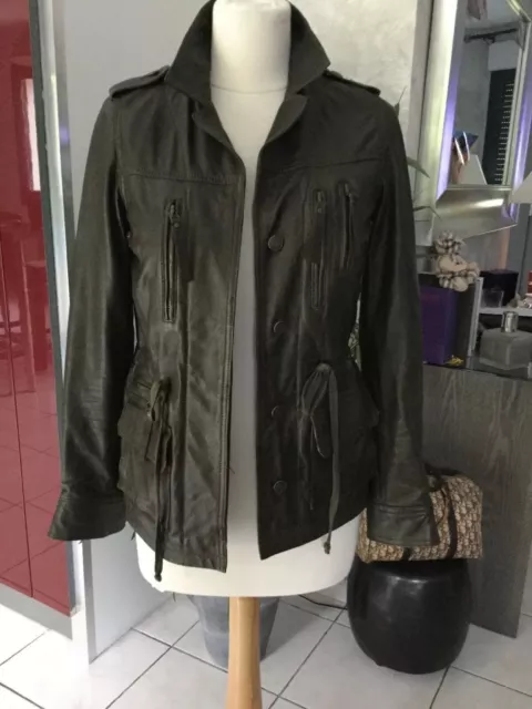 Veste cuir top kookai