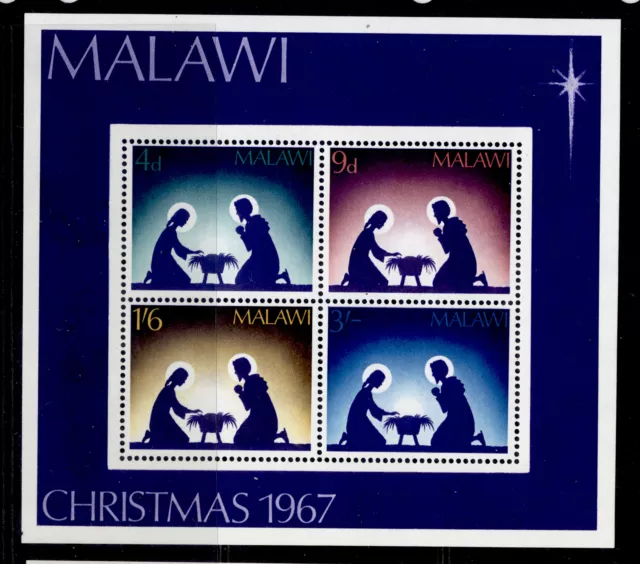 MALAWI QEII SGMS294, 1967 Christmas mini sheet, NH MINT.