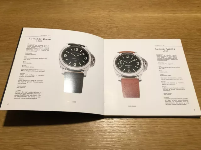 Catalogue - Panerai - Watches Collection 2006 - Spanish - Montres