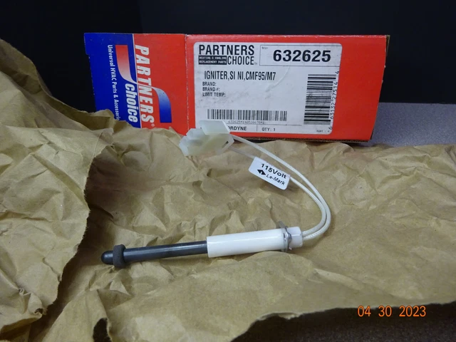 Nordyne 632625 Replacement Intertherm Miller Hot Surface Ignitor