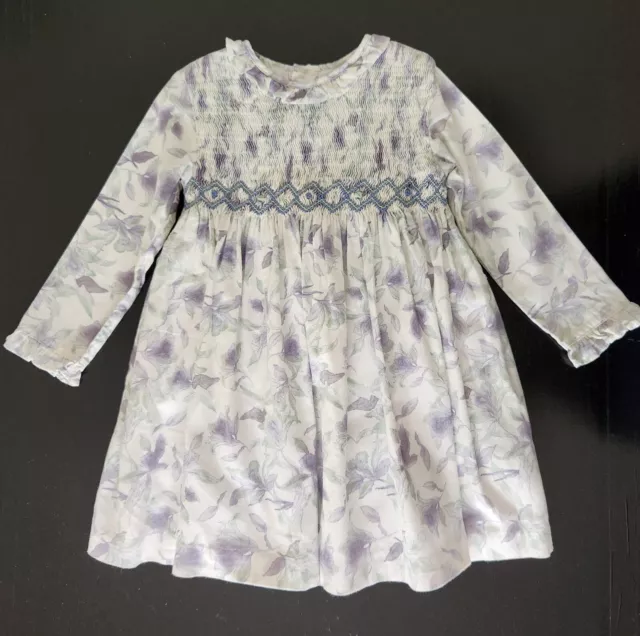 Beautiful Smocked Little Girl's Dress  High Quality 4-5 Years #606