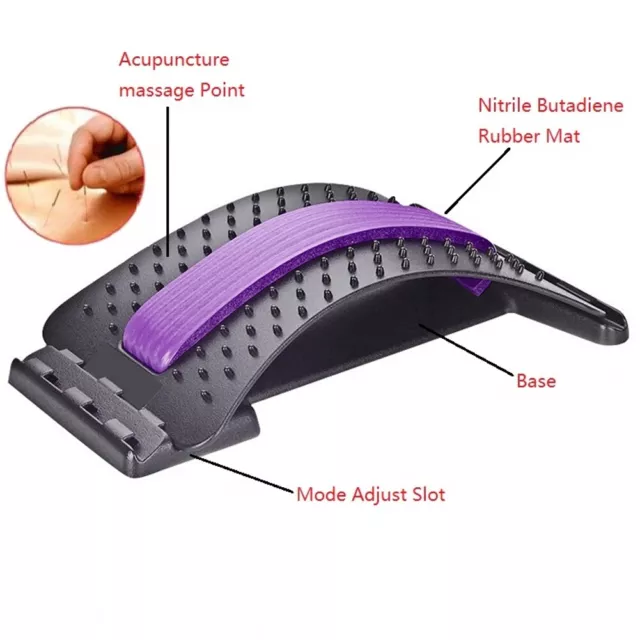 Magic Back Stretcher Lower Lumbar Pain Acupuncture Posture Relief Back Massager