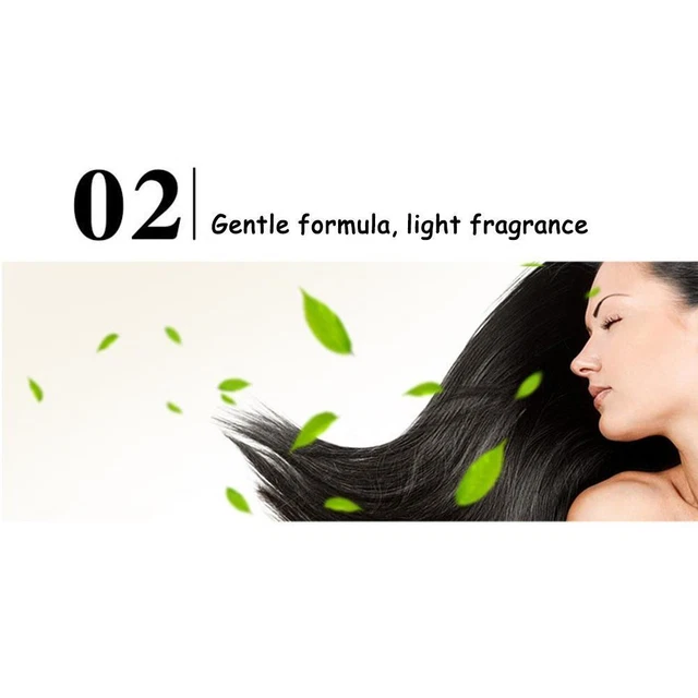 6 Natural Permanent Colors Hair Dye Shampoo Longlasting Results 500ml
