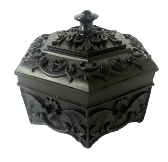 Killstar Nightfall Resin Box Schatulle Fledermaus Pentagramm Schmuckkästchen NEU