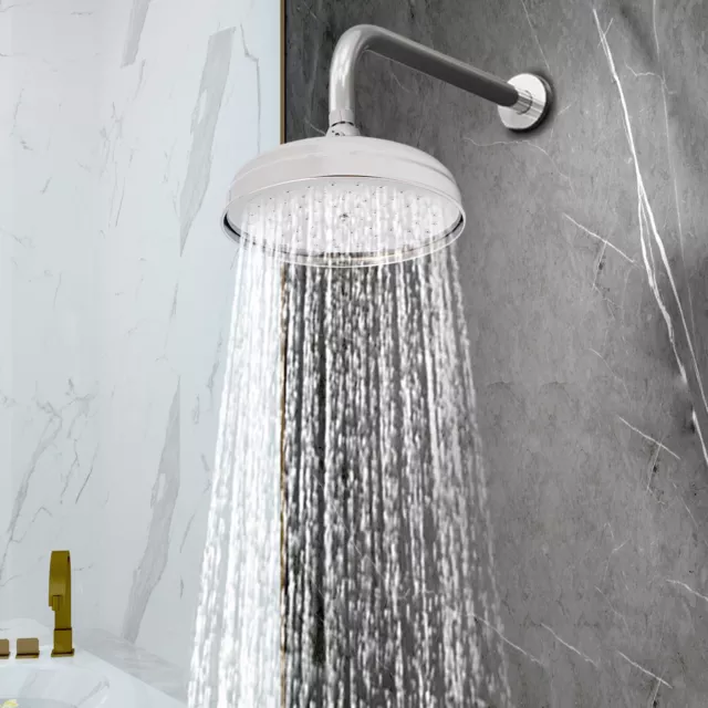 Doccia 8"" in acciaio inox 304 antico soffione doccia soffione pioggia 20x20cm