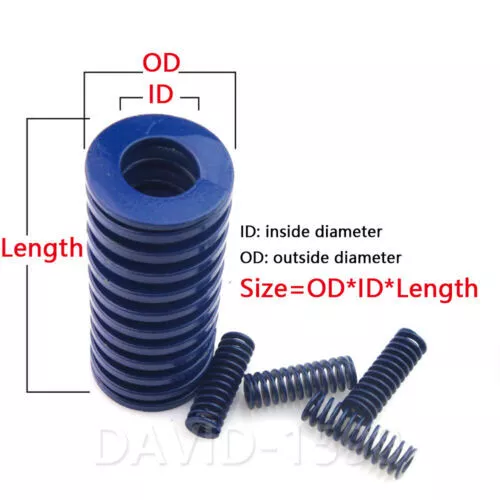 OD 18mm-50mm ID 4mm-25mm Light Load Blue Mould Die Spring