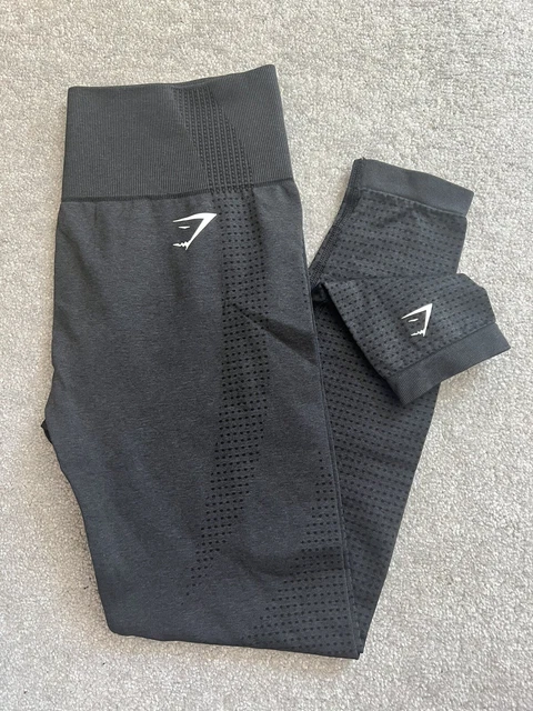 Leggings Gymshark Vital senza cuciture 2.0 neri marle taglia media