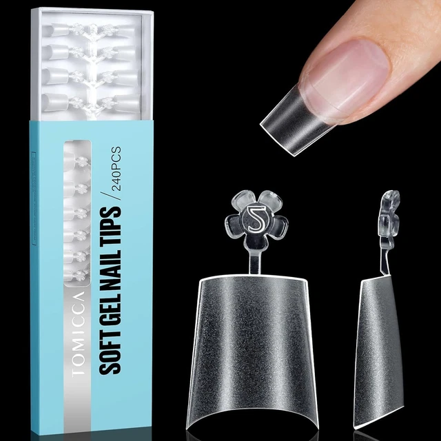 100 Capsules Faux Ongles Blancs Professionnelles 10 Tailles - Pour Gel UV, Neuf