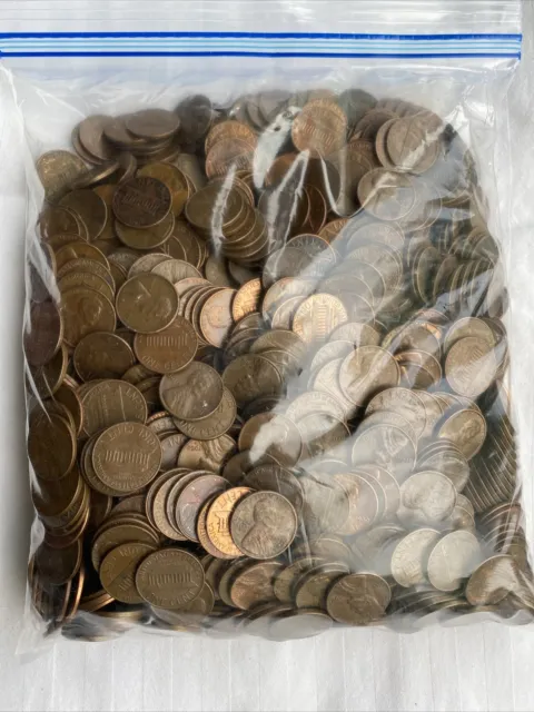 1000 Mixed Copper Pennies 1960-1981, Investment