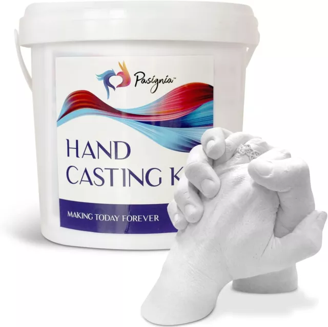 Luna Bean Keepsake Hands Casting Kit DIY Plaster Hand Holding Craft for  Couples