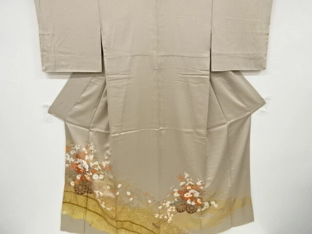 6035162: Japanese Kimono / Vintage Iro-Tomesode / Embroidery / Kinsai / Ume Blos