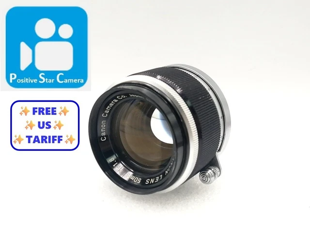 EXC+5] CANON 50MM f/1.8 MF Standard Lens LTM L39 Leica Screw Mount