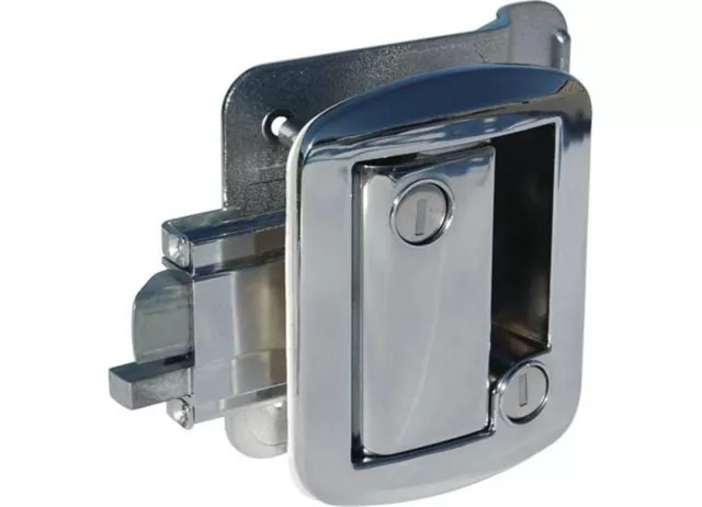 RV Camper Trailer Global Exterior Entry Door Lock Deadbolt CHROME 43610