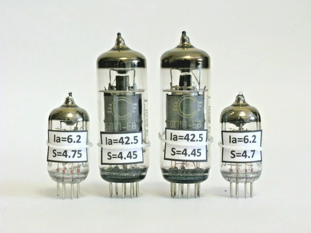 Paire De Tubes Voskhod 6N1P-EV / 6N1 / 6H1n-EB – Neufs NOS, Pour Amplis à Lampes