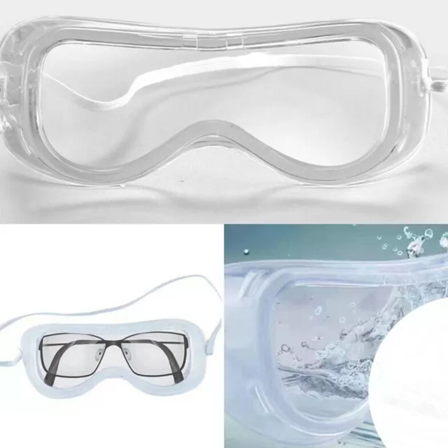 Lunettes de protection Anti Virus Anti-buée Poussière Salive Transparent Goggle