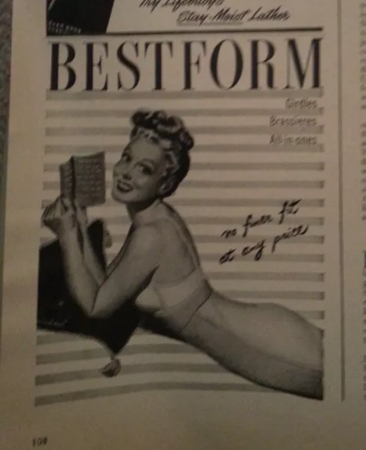 1946 womens Dove Skin undies underwear bra becomes you vintage lingerie ad