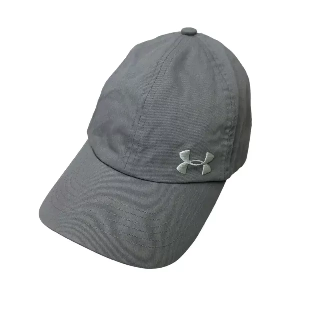 Under Armour Hat Cap Womens Gray Strapback Adjustable Embroidered Logo