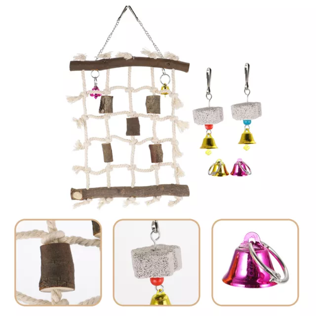 1pc parrot climbing net Vogel Schaukel Spielzeug Vogel Klettern Net Vogel Seil N