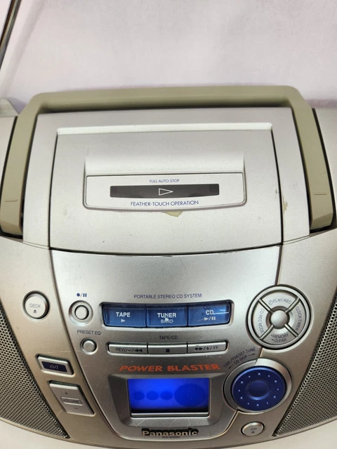 PANASONIC RX-ES25 RADIO Cassette CD Boombox Power Blaster. Tested £33. ...