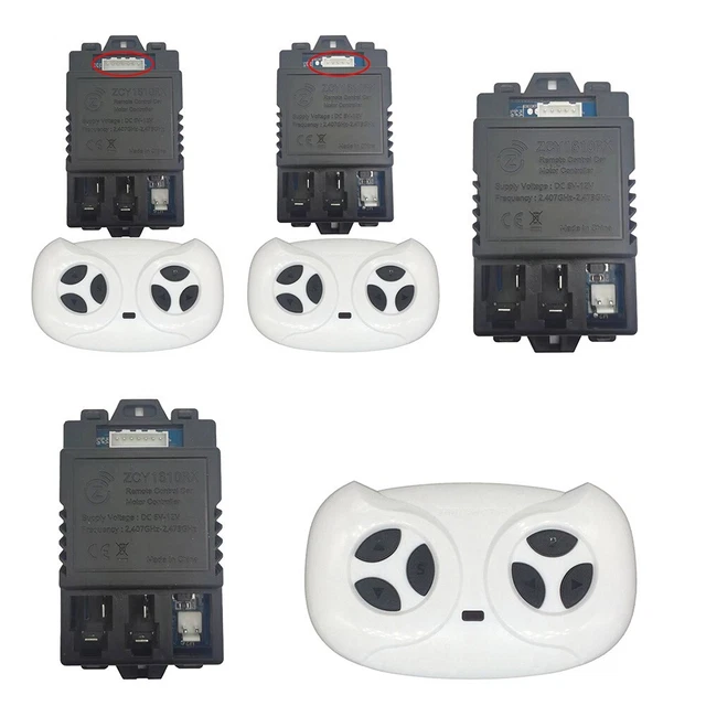 Pratico telecomando ZCY1810RX 7 pin 5 pin set completo accessori auto bambino