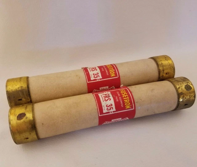 Lot De 2 Cooper Bussmann Buss Fusetron FRS-35 FRS25 Fusibles 35A 600V