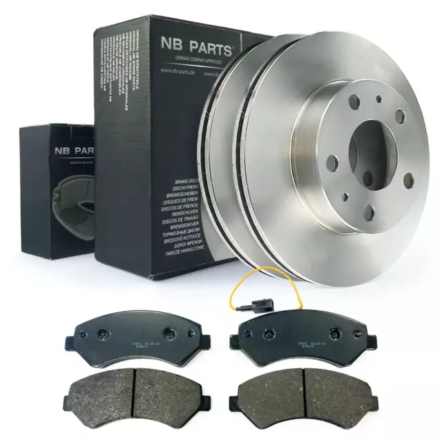 Disques 300mm + Revêtements Avant pour Citroen Cavalier Fiat Ducato Peugeot