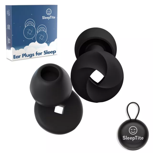 SleepTite Ear Plugs for Sleep -MultiPurpose -33dB Sleep Earbuds Noise Cancelling
