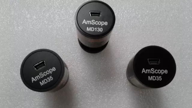 Amscope Microscope Eyepiece MD130 1.3MP  1280x1024/  / 2x MD35 0.3MP 640x480