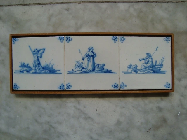 superb 18th century delft  1720  dutch tiles with sheppards,romantic (3)