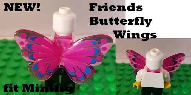 New LEGO Friends Pink Butterfly WINGS Neck Hole Party Favor Gift Minidoll Mini