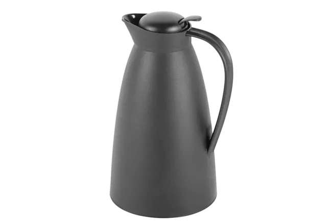 alfi Isolierkanne Eco Kunststoff schwarz 1,0 l Iso Thermos Kanne Kaffe Tee Neu