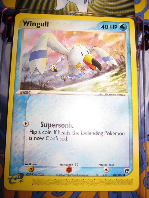 Pokemon Mint (◕‿◕✿) Ex Sandstorm English Wingull 84/100 Com 1St Edition (2003)