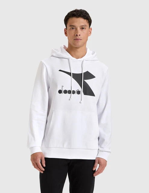 DIADORA FELPA CON cappuccio felpa bianca felpa uomo felpe SOTTOCOSTO OUTLET EUR 29 00 PicClick IT